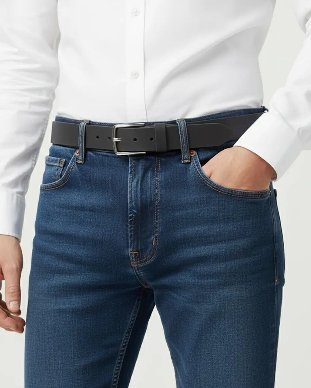 Gunmetal Nubuck Belt