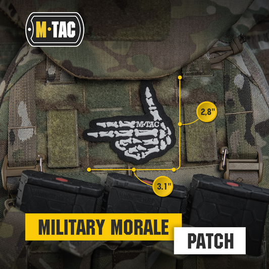 M-Tac GITD Patch Skeleton Shooter (Embroidered)