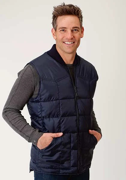 Roper 1473 Poly Filled (Navy) - Men's Vest