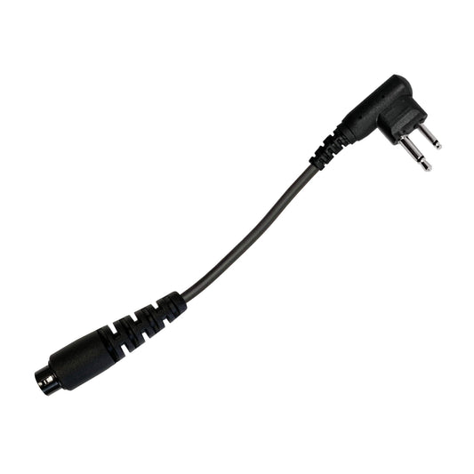 Tactical Braided Fiber Mic & Tube Earpiece Kit w/ Quick Disconnect (Hirose) Connector - Yaesu 2 Pin: FT-65, FT25, FT-4XR, FT-4VR
