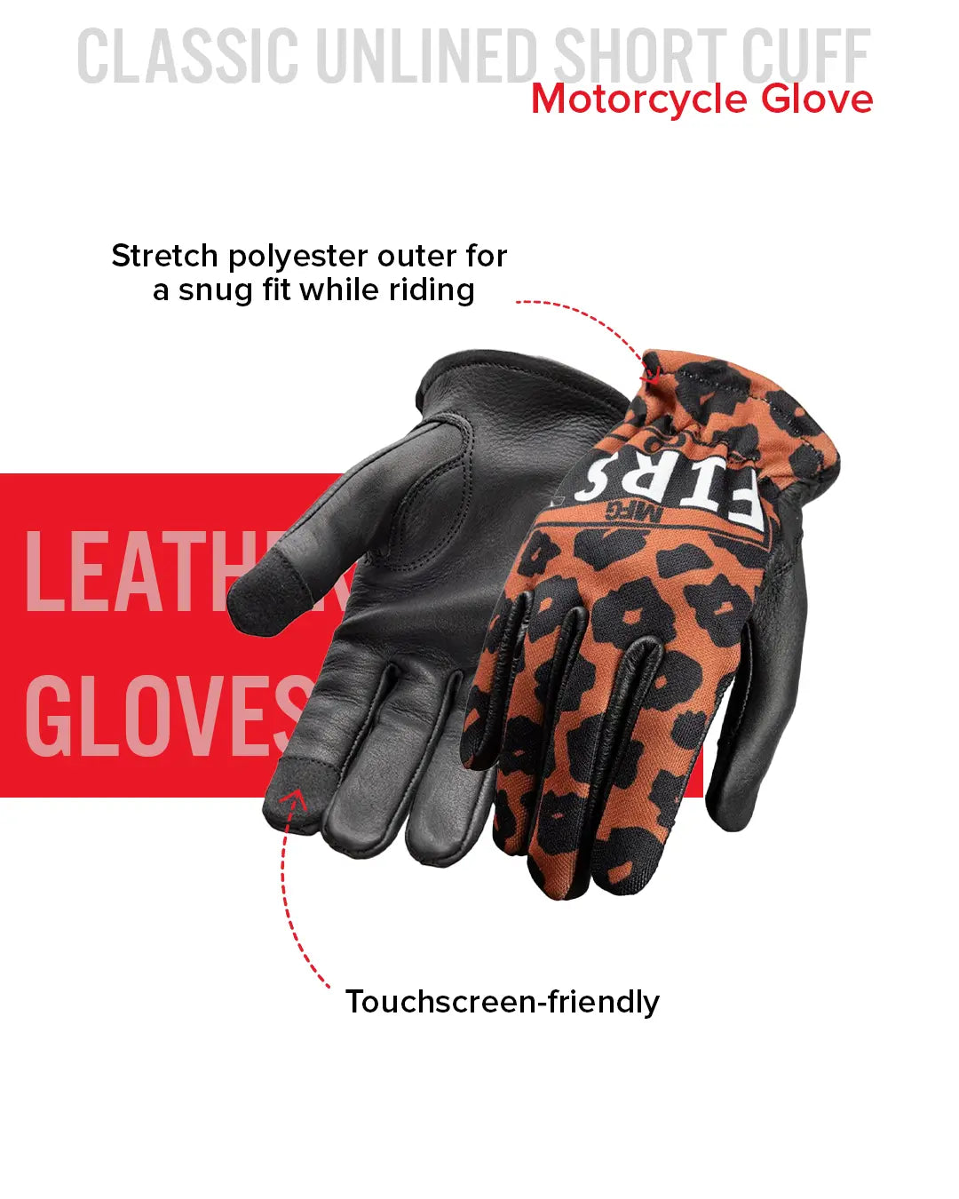Cheetah Women's Clutch Gloves