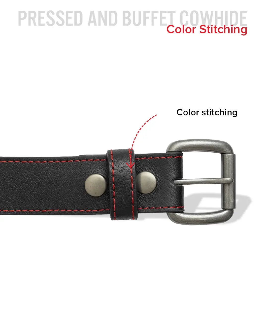 FULL GRAIN WITH CUSTOM STITCH BELTS