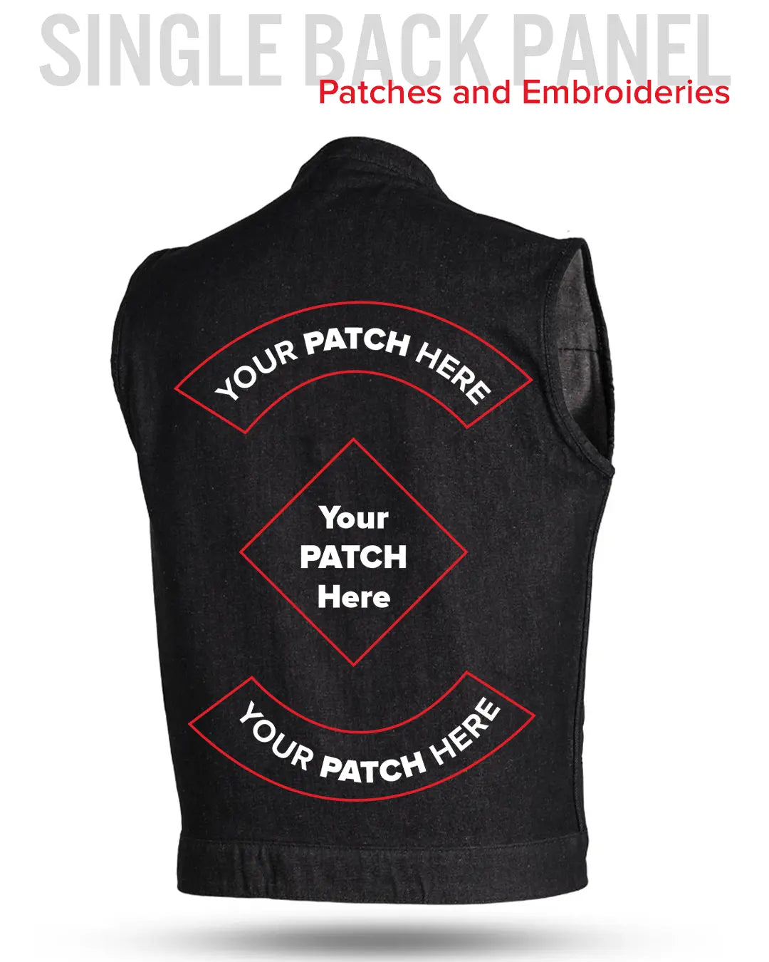 Kershaw Men's Motorcycle Denim Vest