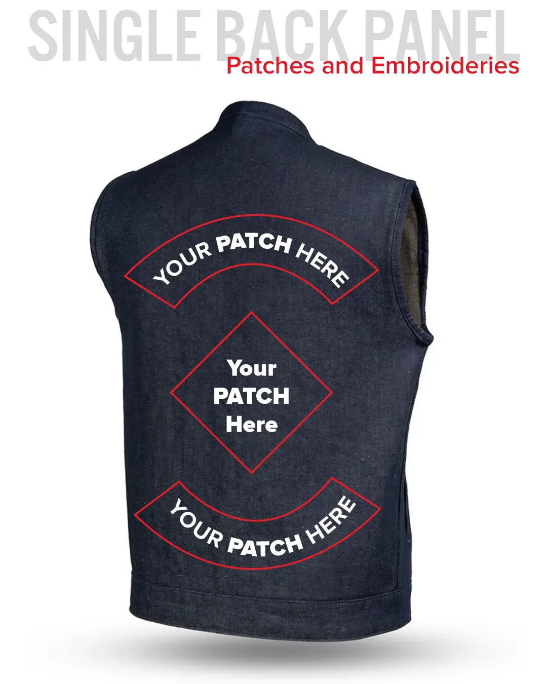 Kershaw Men's Motorcycle Denim Vest