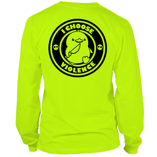 Violence - Long Sleeve Hi-Vis T-Shirt
