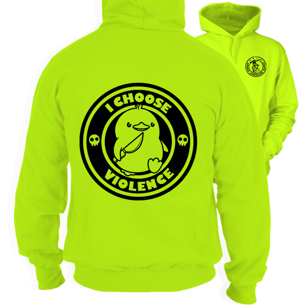 Violence - Safety Yellow Hi-Vis Hoodie