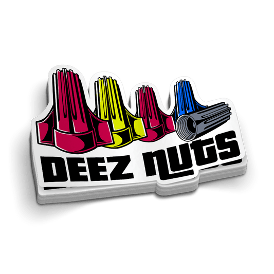 Deez Nuts Hard Hat Decal