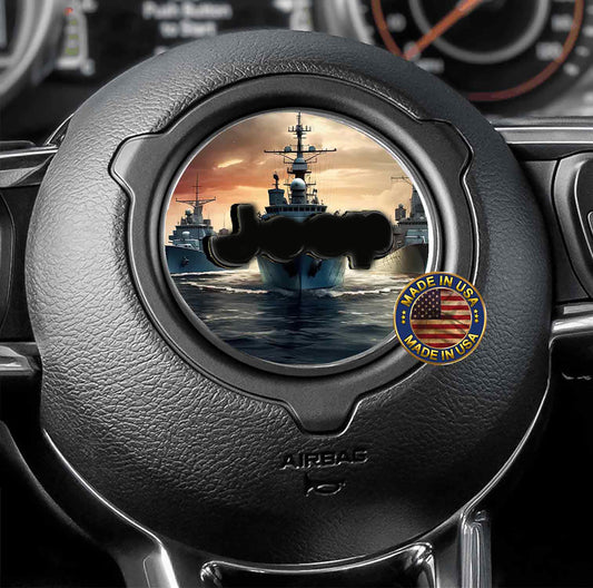 Navy Steering wheel decal 126