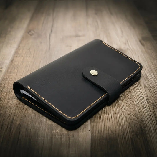 Leather Field Notes Cover -  Black