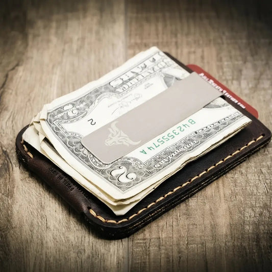 The Keller Money Clip - Walnut Brown