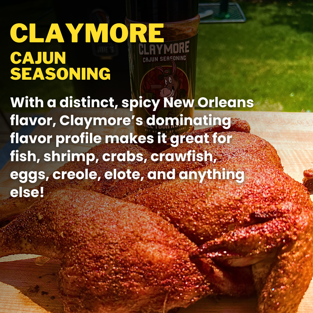Claymore Cajun Seasoning™ – Bold Flavor for Seafood, Grill