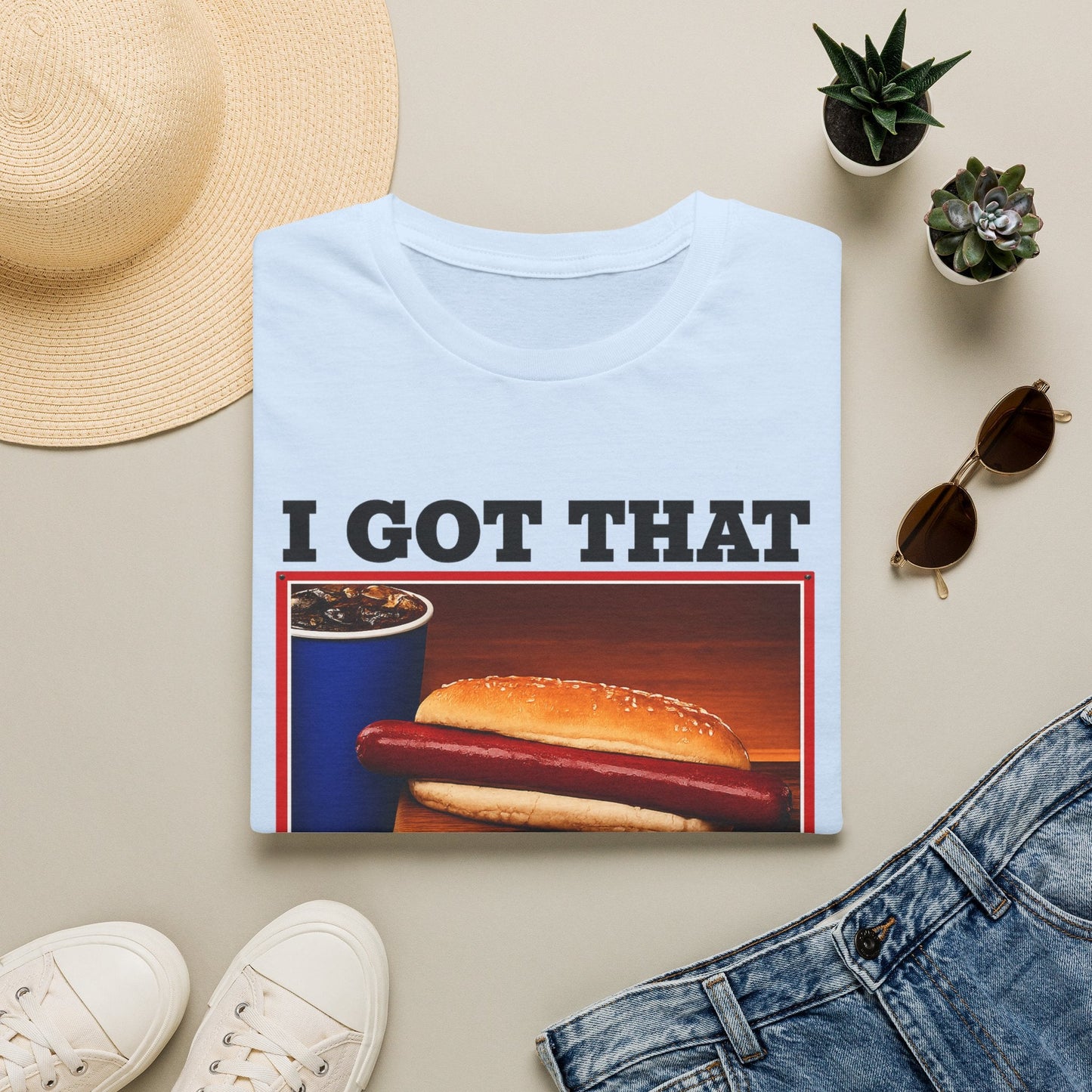 T-Shirt — 'I Got That Dog' Vintage Grocery Graphic Tee