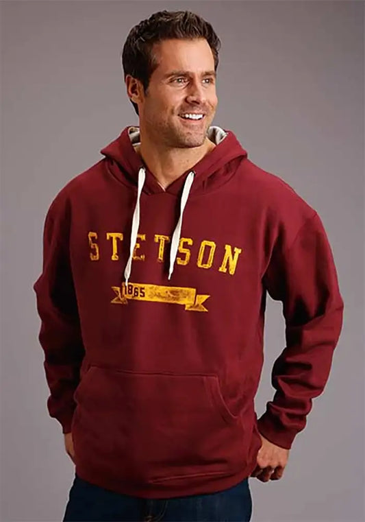 Stetson 1865 Ribbon ( Maroon ) - Men's Hoodie Sweatshirt