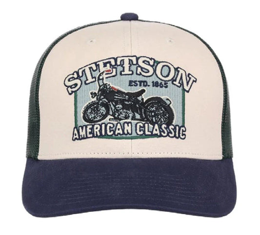 Stetson American Classic (Cream/Navy) - Trucker Cap