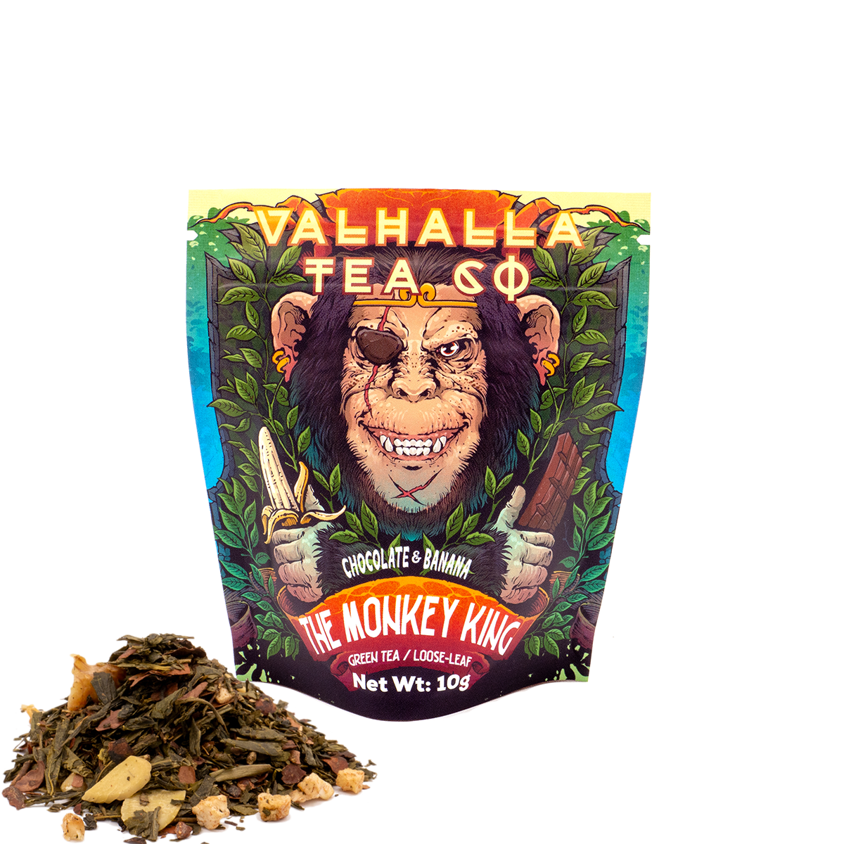 The Monkey King | Chocolate, Banana & Walnut | Green Tea | Caffeinated