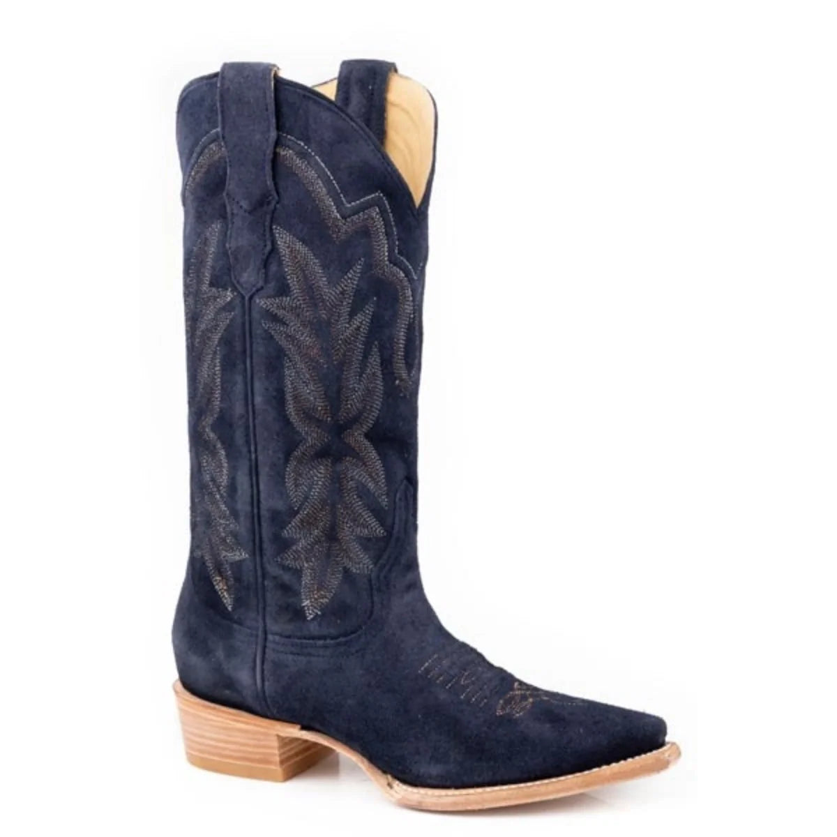Stetson Casey (Blue) - Women's Suede Leather Cowgirl Boot
