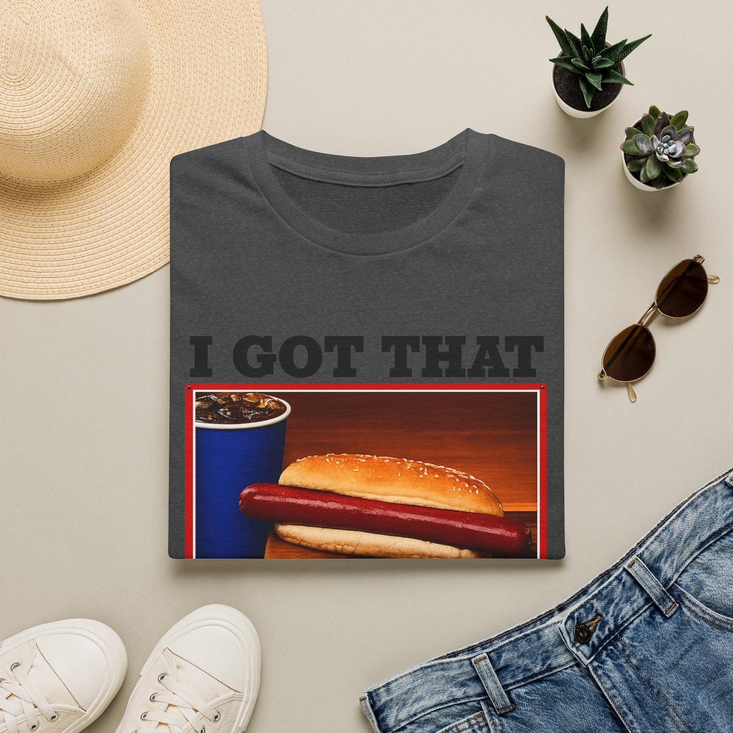 T-Shirt — 'I Got That Dog' Vintage Grocery Graphic Tee
