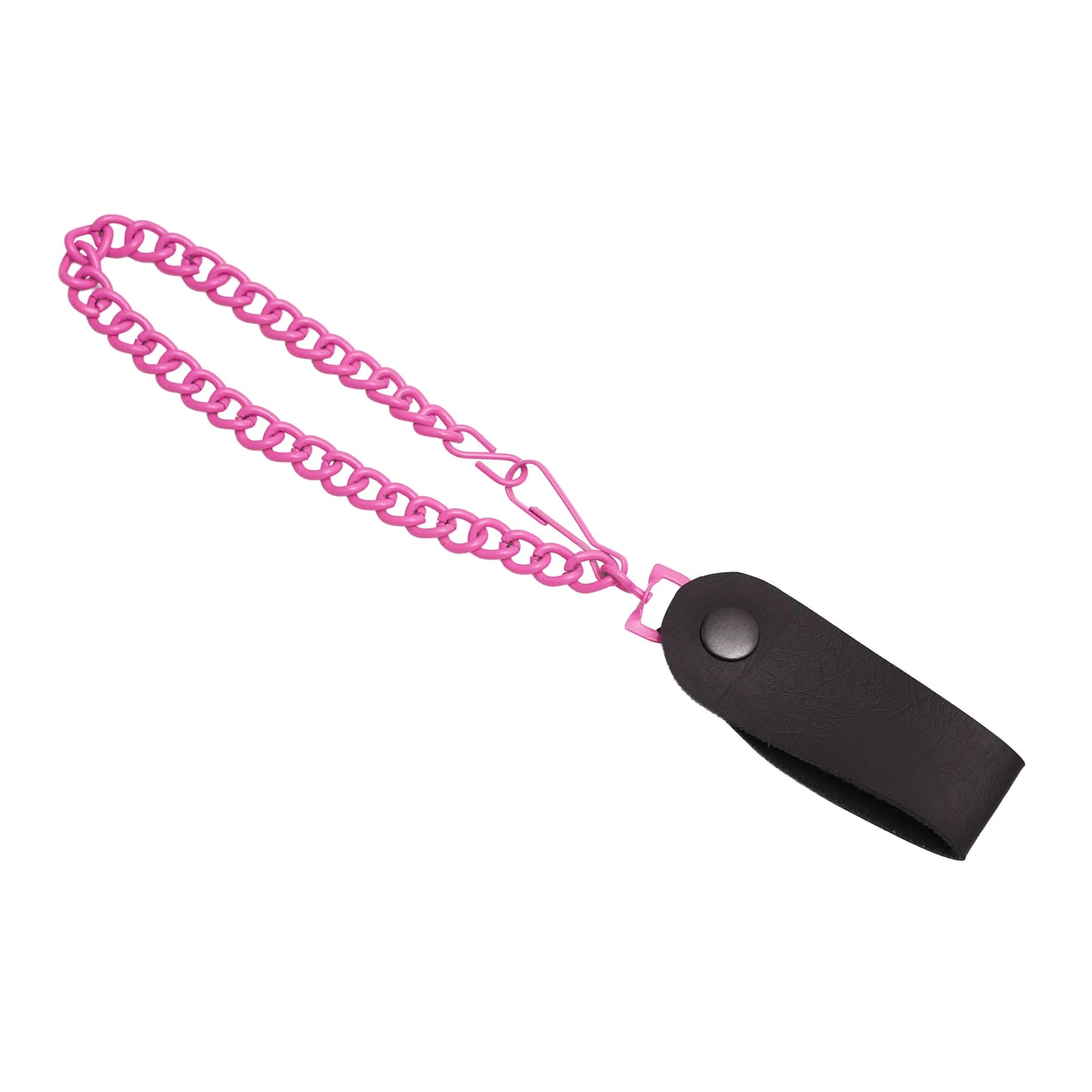 Hot Pink Heavy-Duty Wallet Chain with Snap-On Belt Loop - 13 Inch