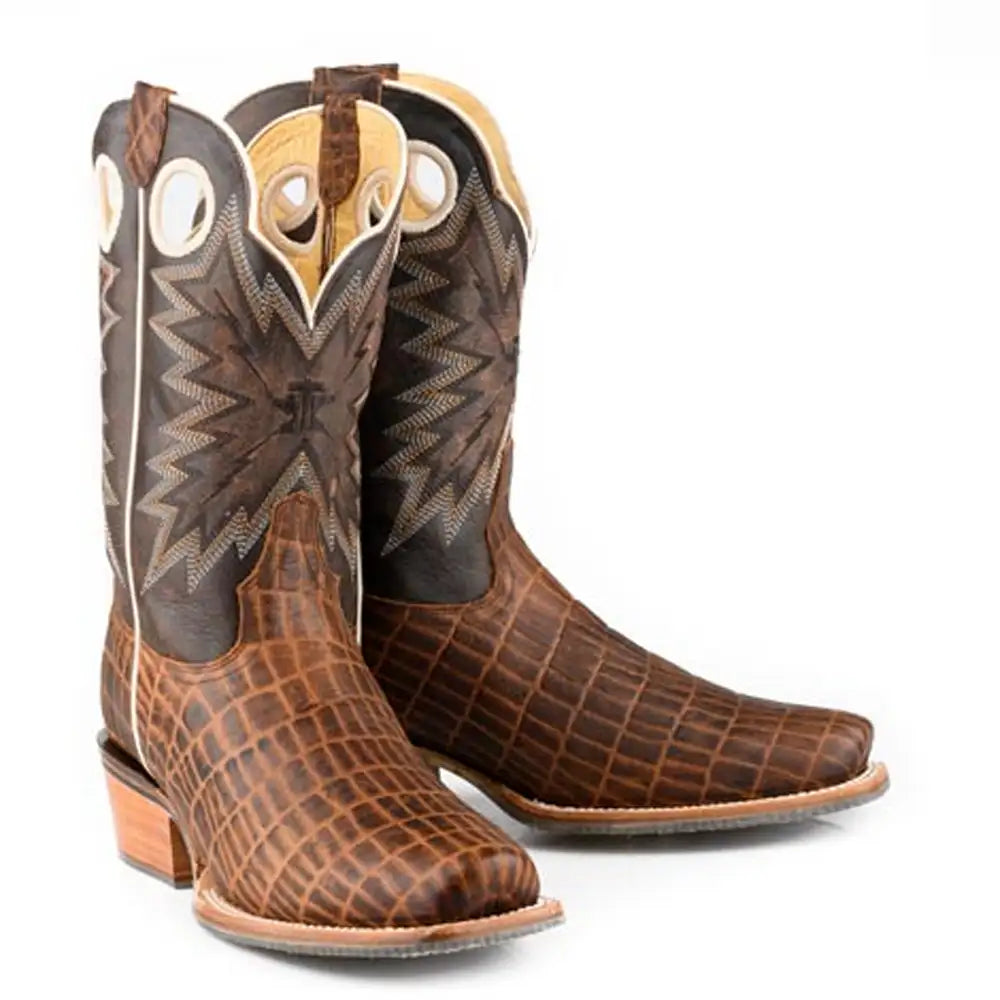 Tin Haul Wild Croc/Crocodile Sole - Men's Leather Cowboy Boot