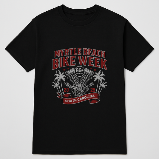 Ride Free – Myrtle Beach Bike Week 2025 Tee Collection