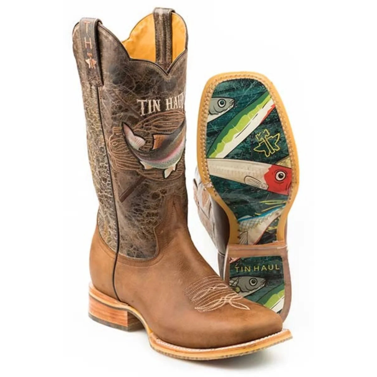 Tin Haul Alpha Angler  - Men's Leather Cowboy Boot