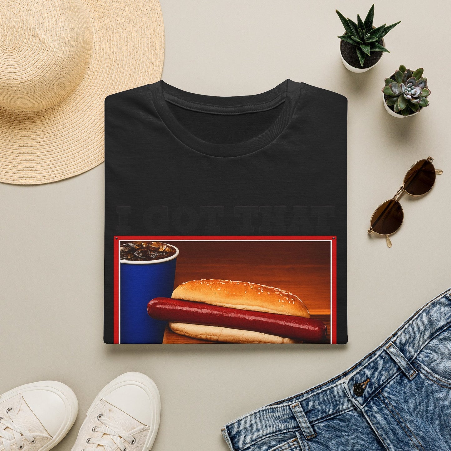 T-Shirt — 'I Got That Dog' Vintage Grocery Graphic Tee