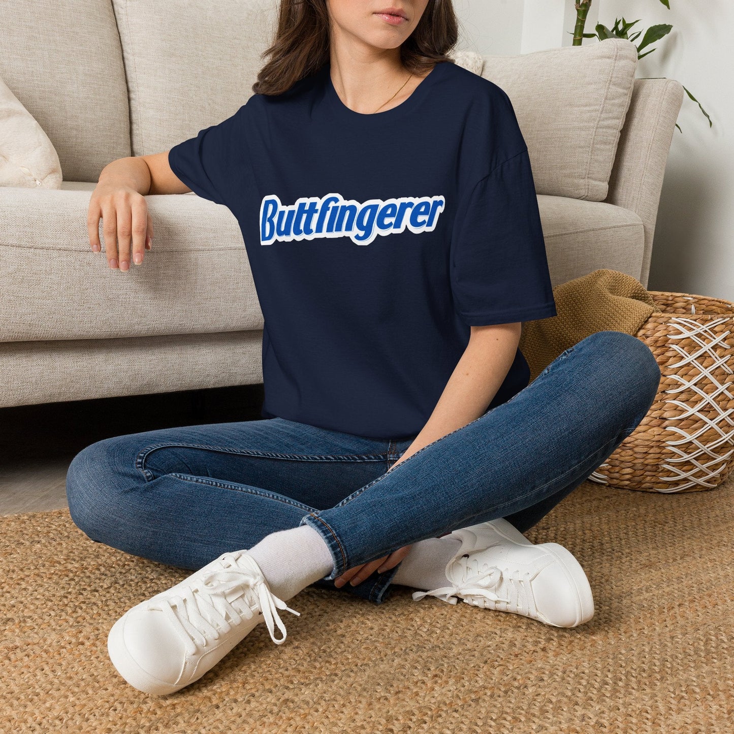 Buttfingerer T-Shirt — Funny Retro Script Tee for Sarcastic Humor Gifts