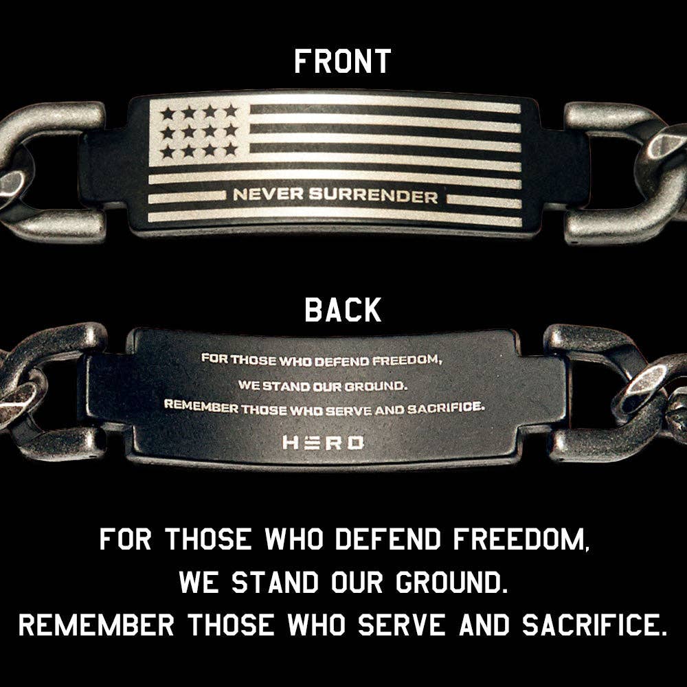 Never Surrender - Defenders of Freedom Bracelet -Faire