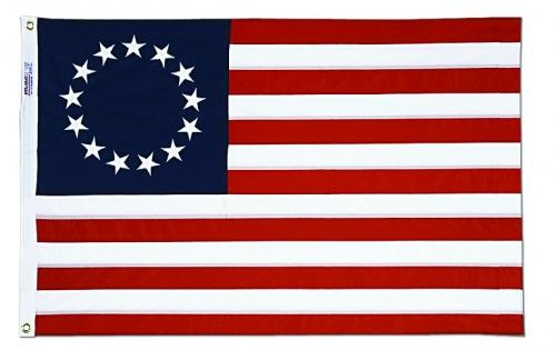 Betsy Ross Polyester Outdoor Flag 3'x5' | Made in USA | High Wind Flag