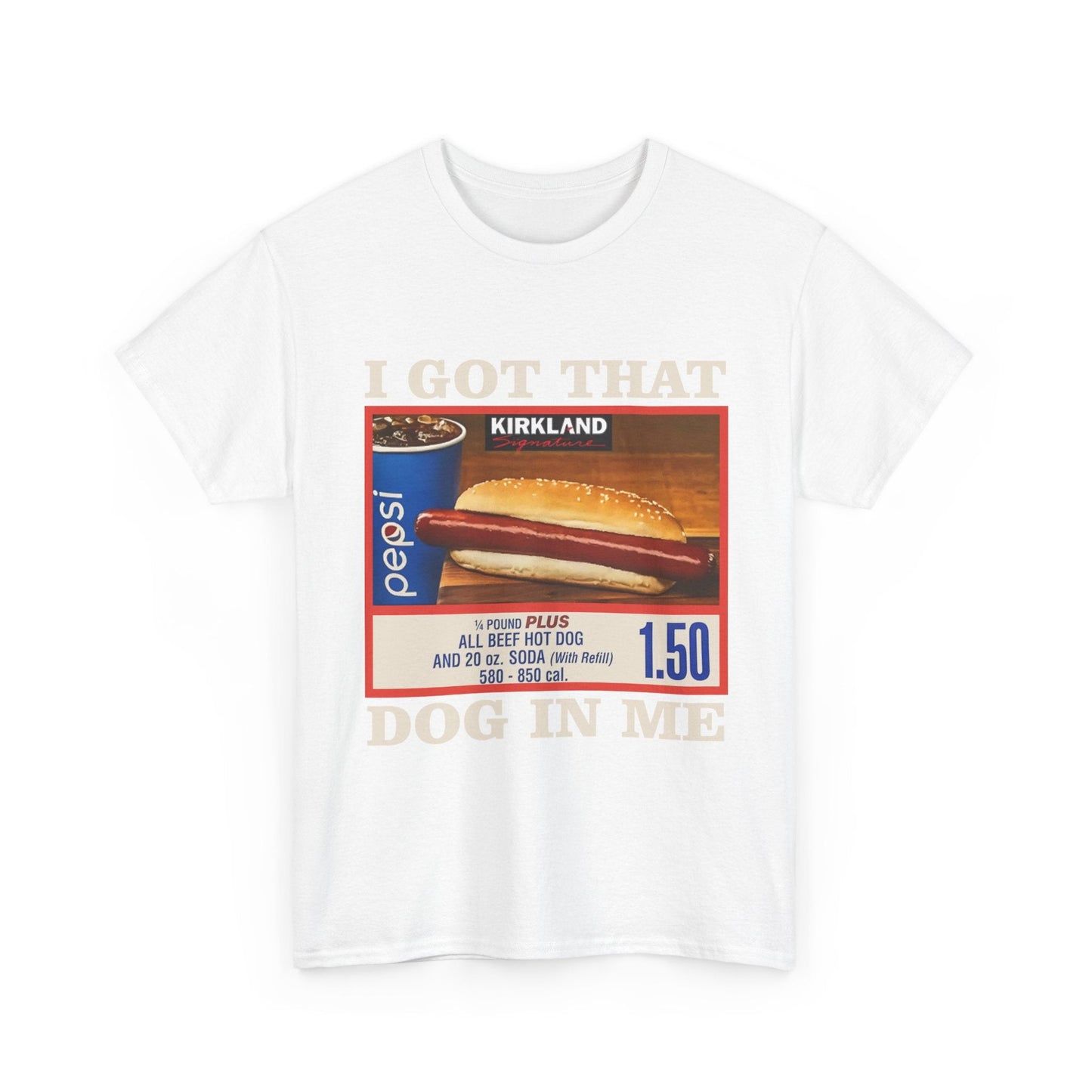 Hot Dog & Soda Vintage Graphic Tee — "I Got That Dog In Me" Retro Food Shirt