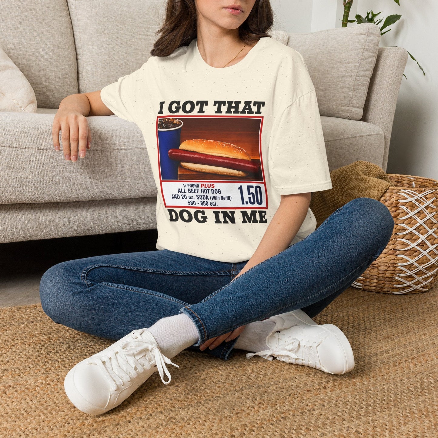 T-Shirt — 'I Got That Dog' Vintage Grocery Graphic Tee