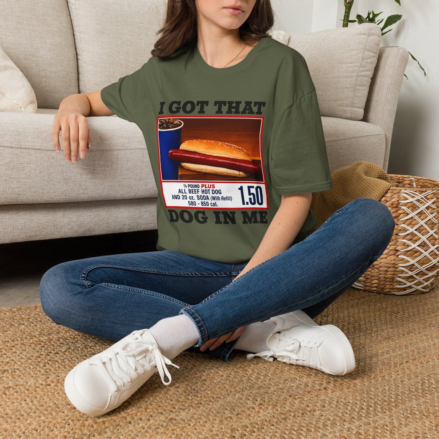 T-Shirt — 'I Got That Dog' Vintage Grocery Graphic Tee
