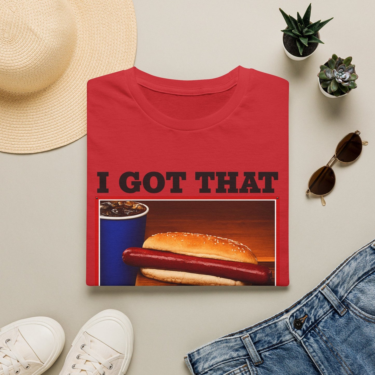 T-Shirt — 'I Got That Dog' Vintage Grocery Graphic Tee