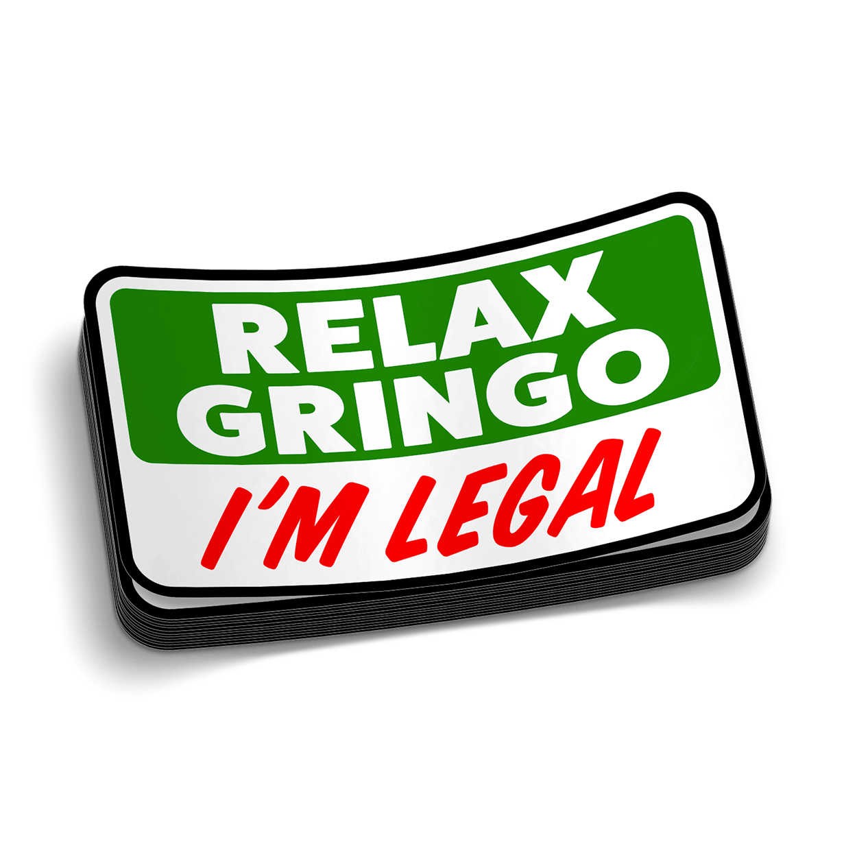 Relax Gringo Hard Hat Decal