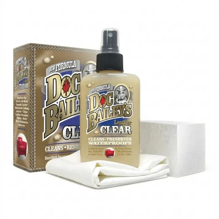 DOC BAILEY'S LEATHER CLEAR, CLEAN, CONDITION & WATERPROOF ALL LEATHER COLORS