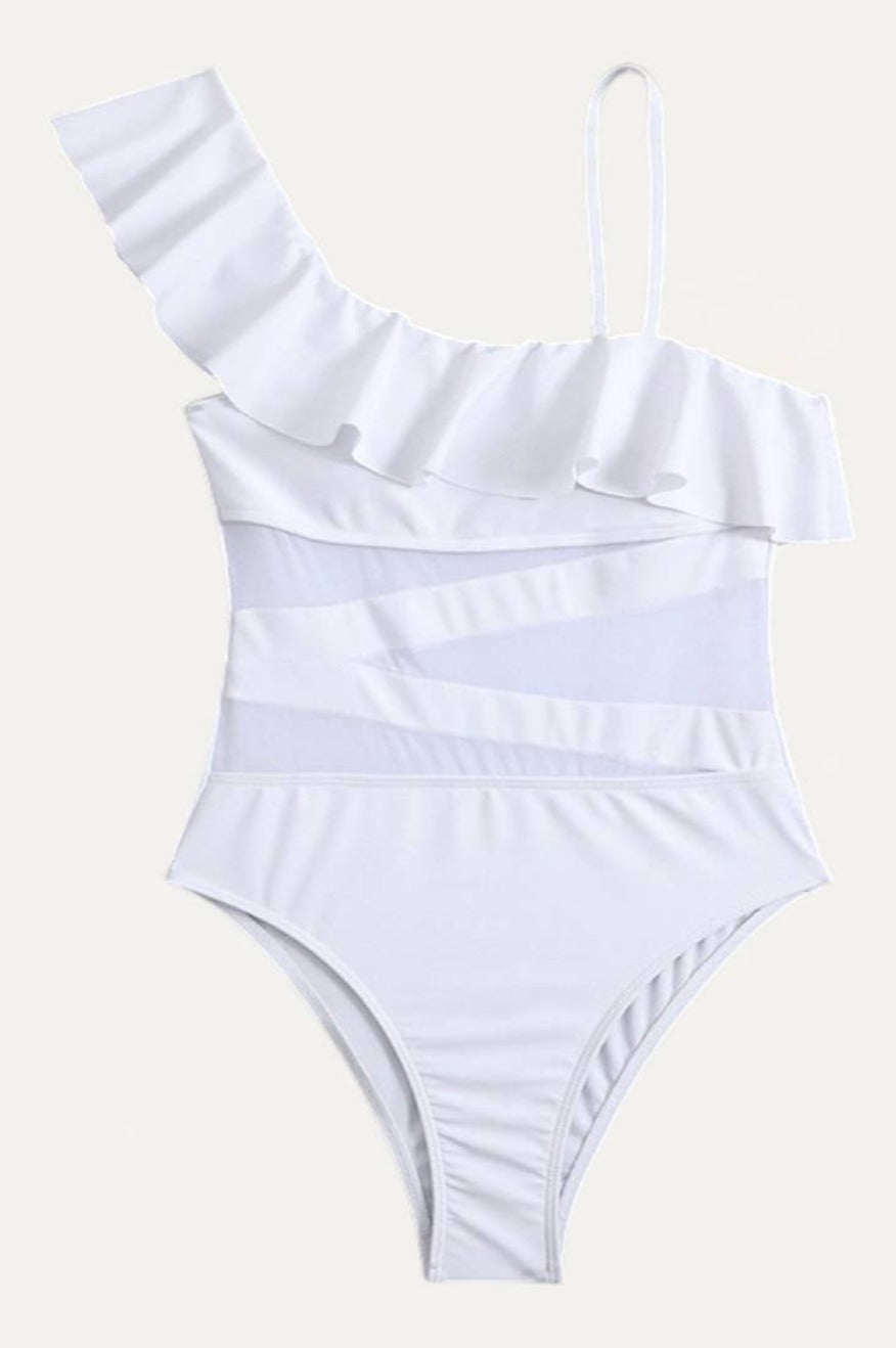 Kimberly White One-Piece Swimsuit