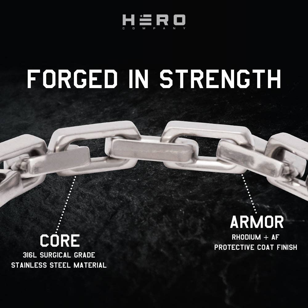 R.E.D. Remember Everyone Deployed Silver Necklace -Faire
