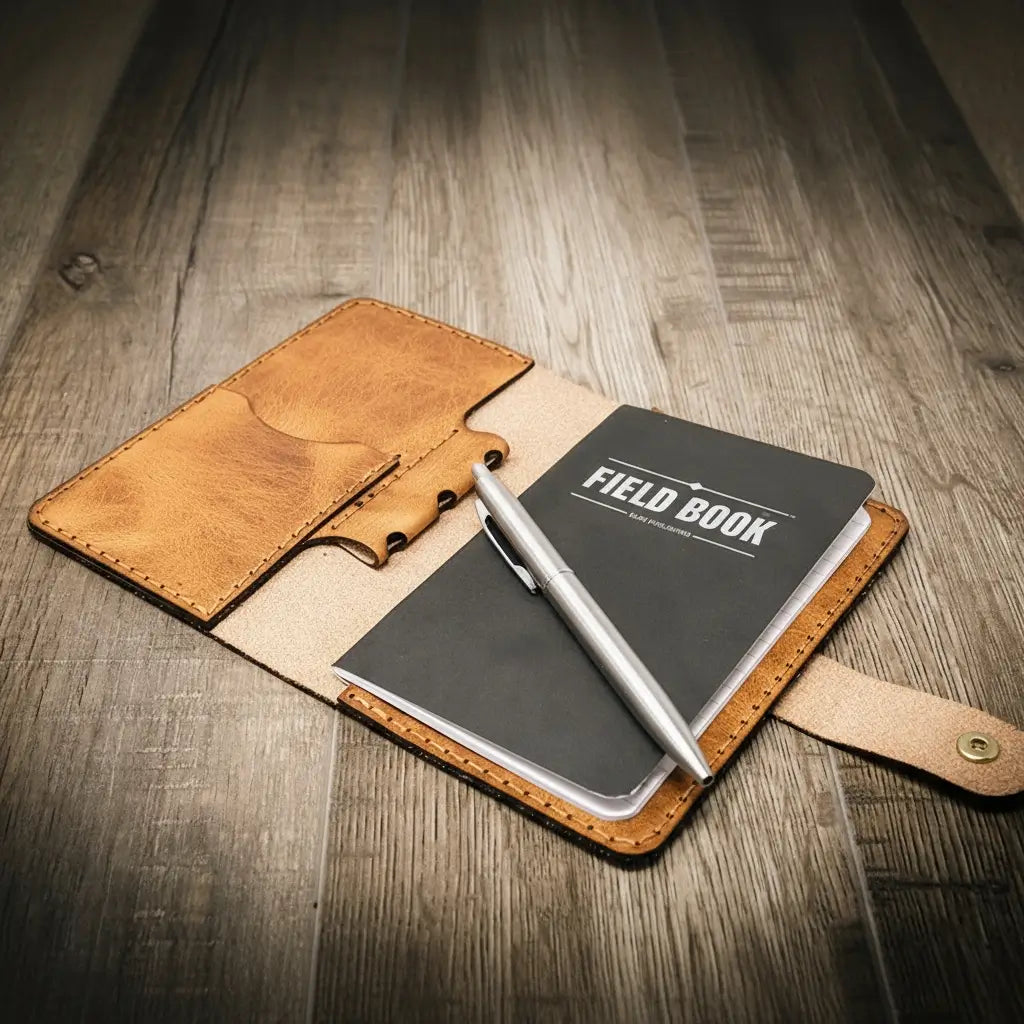 Leather Field Notes Cover -  Saddle Tan