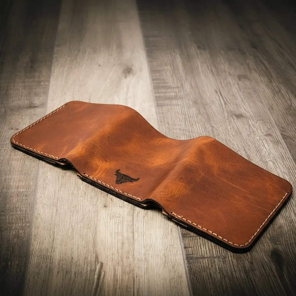 The Trinity Trifold Wallet - Chestnut Brown