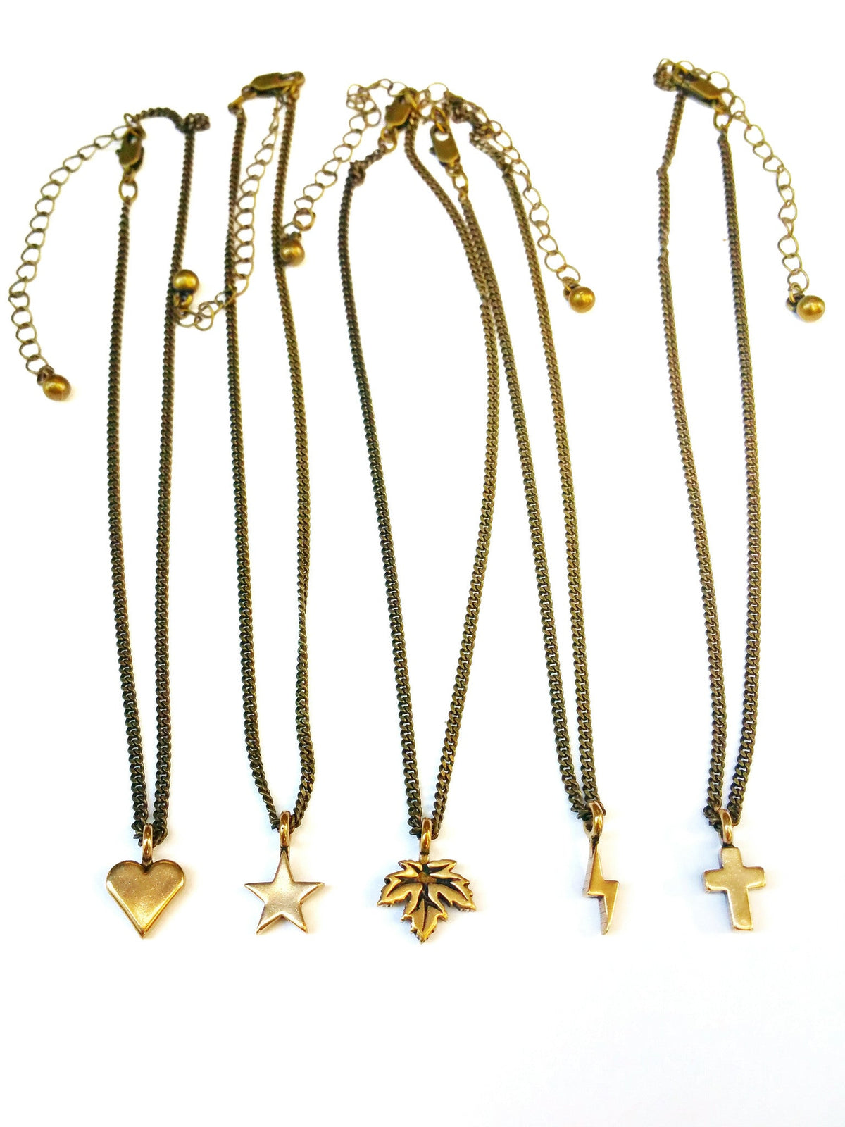 Mini Cross of Comfort Necklace - Bronze Choker Charm