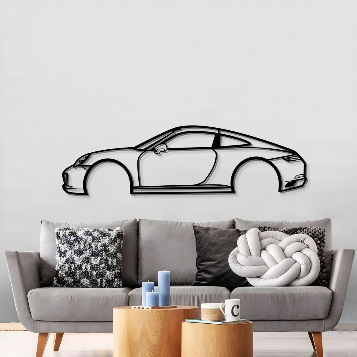 Carrera 911 Metal Car Wall Art - MT0577
