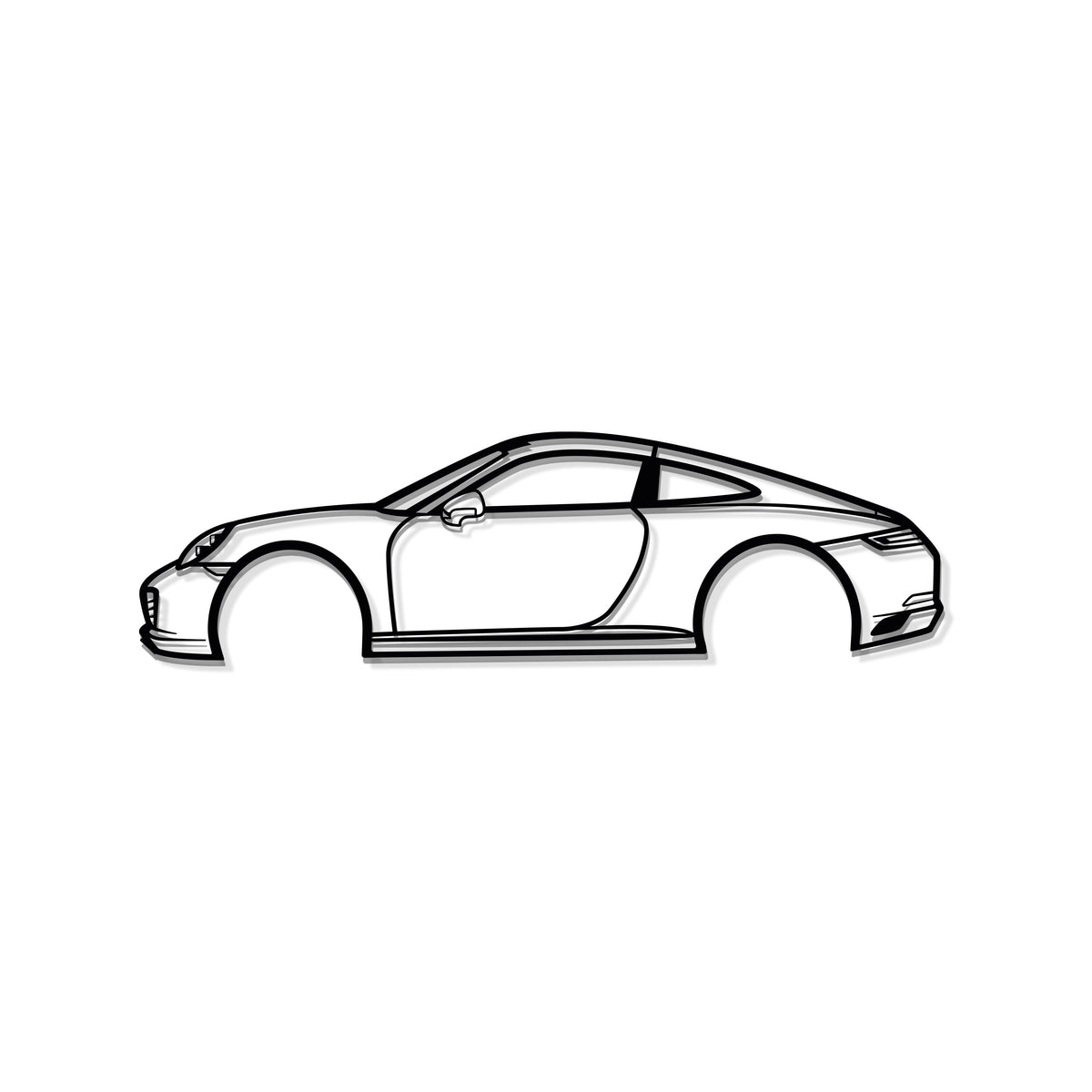 Carrera 911 Metal Car Wall Art - MT0577