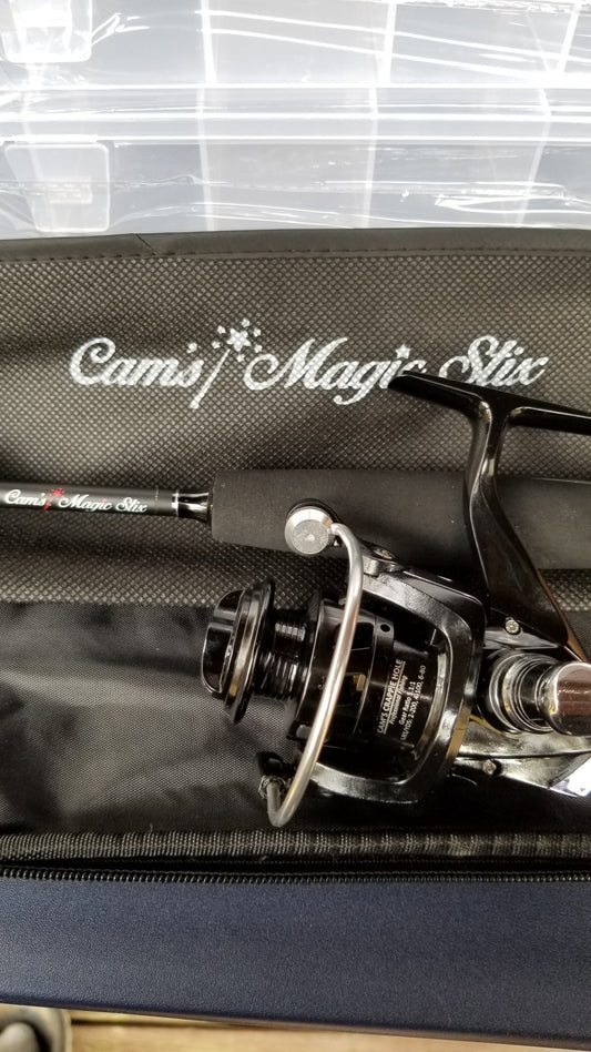 Cam's "Black Onyx" Magic Stik (10+1) BB 6'6 Rod and Reel Combo