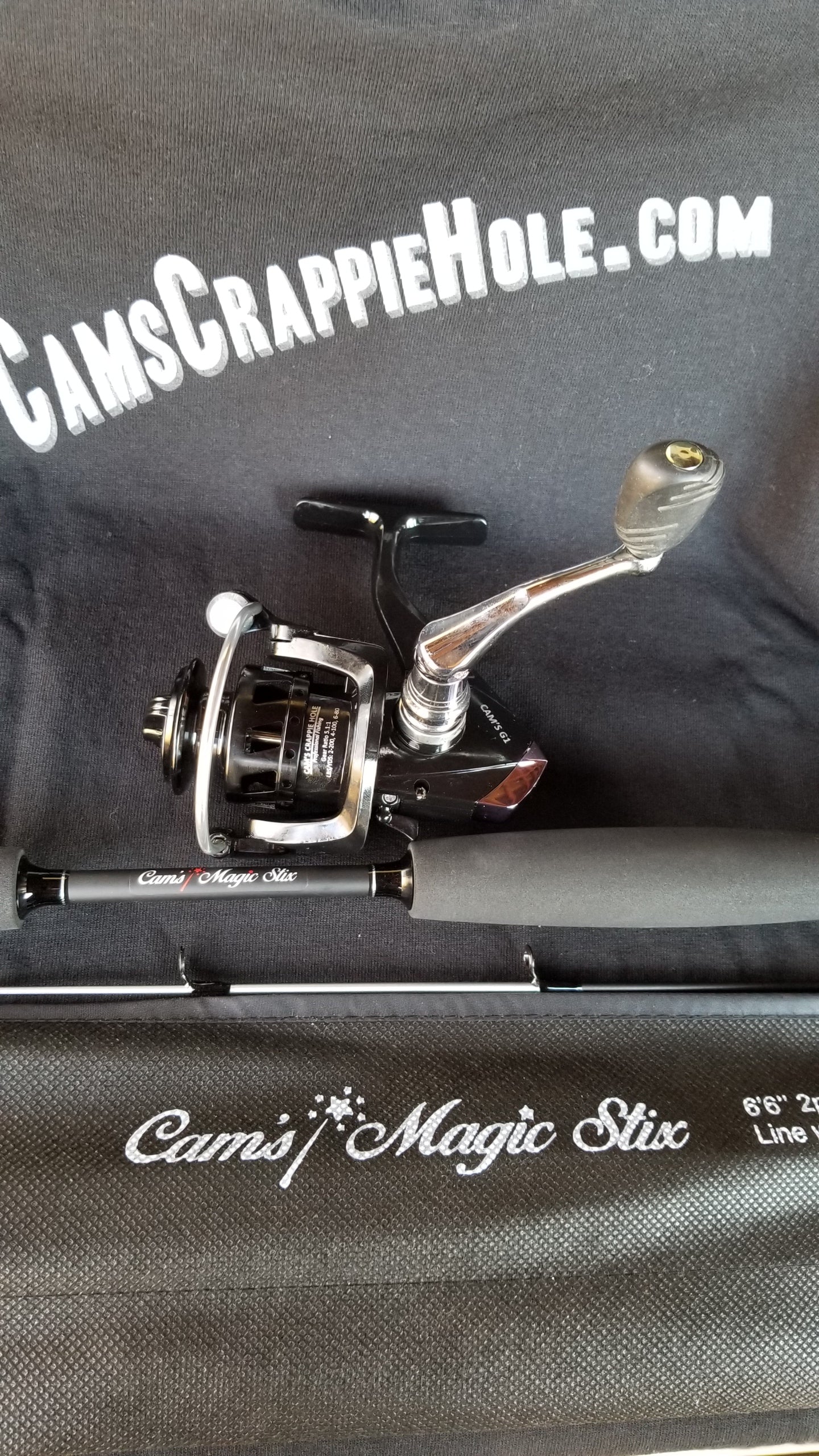 Cam's "Black Onyx" Magic Stik (10+1) BB 6'6 Rod and Reel Combo