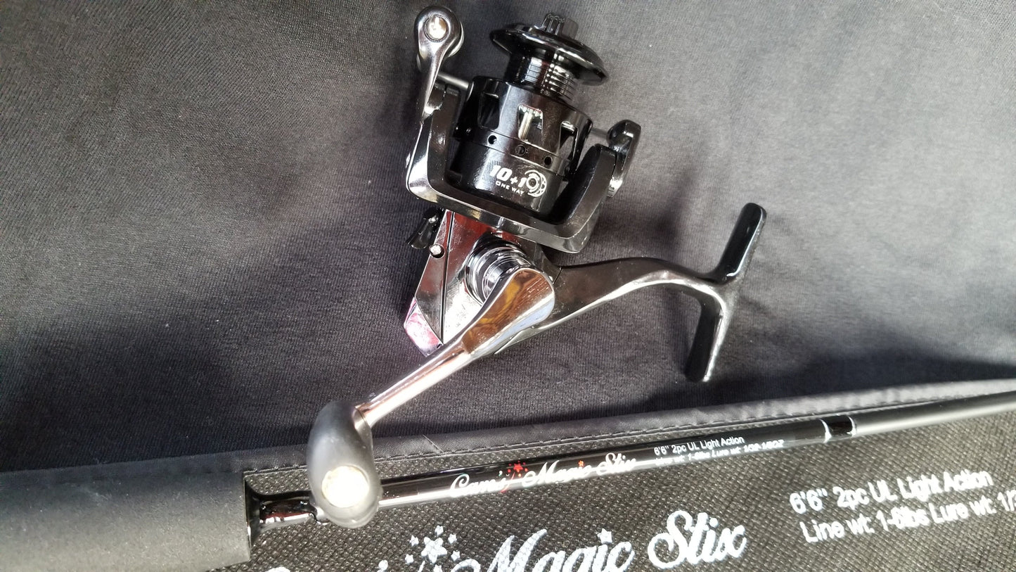 Cam's "Black Onyx" Magic Stik (10+1) BB 6'6 Rod and Reel Combo