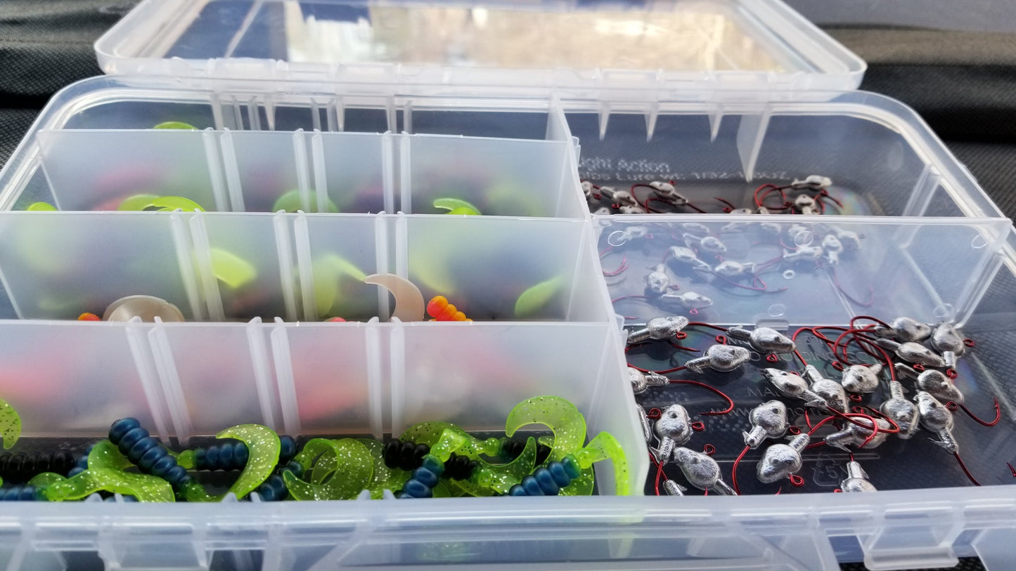 Cam's Nasty Bend Hook Curly Tail Grub Assortment Package (NO SUBSTITUTIONS)