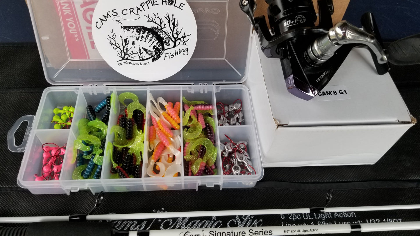 Cam's Complete Kit Signature Series "White Ghost" Titanium 6'6 Rod and Reel Kit