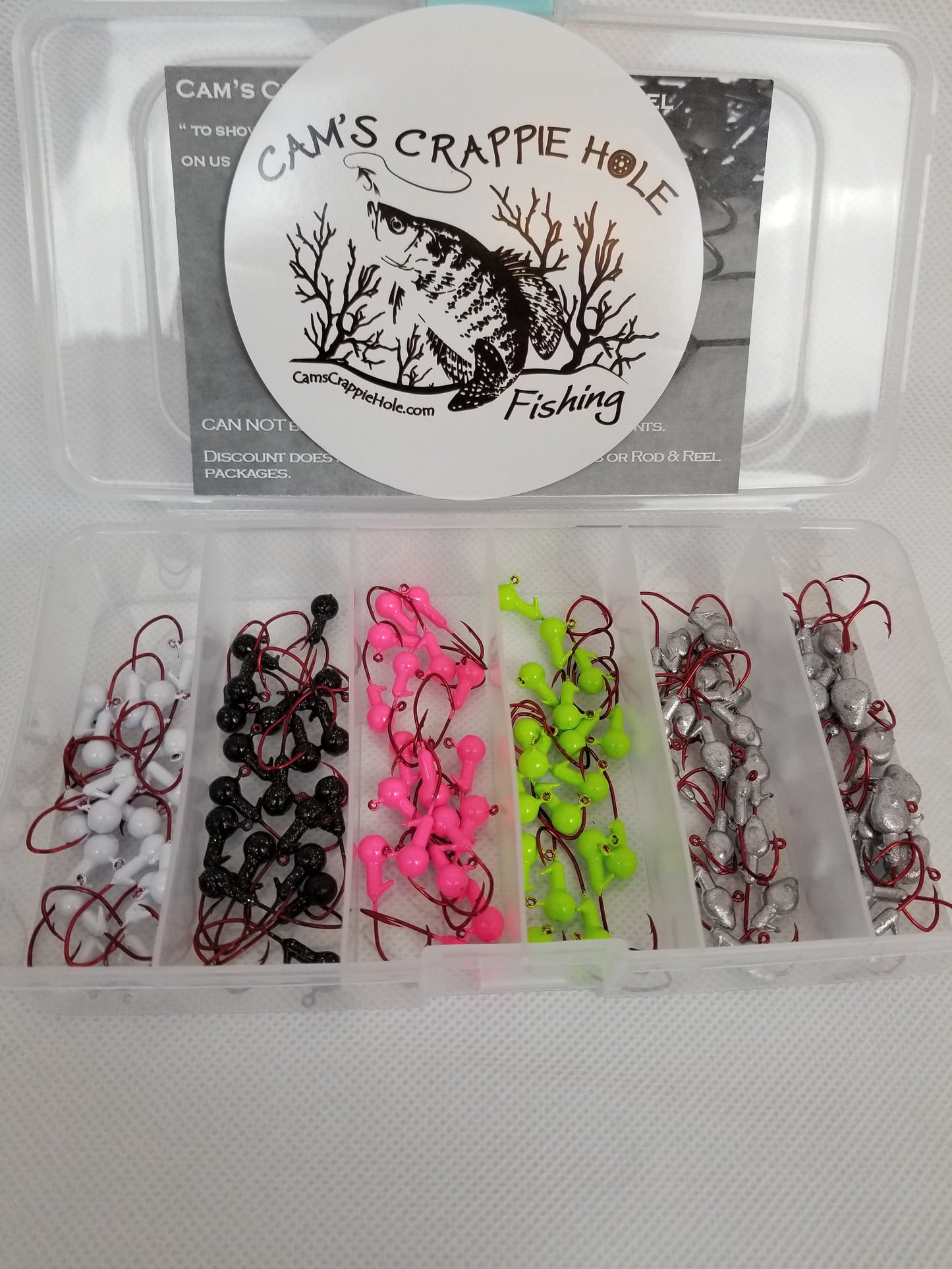 Cam's 60pc. Hand Painted Assortment "Nasty Bend Hooks" Jighead Kit