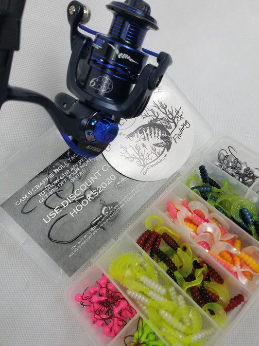 Cam's Complete 6'6" (6 BB Ball Bearing Reel) Magic Stix Curly Tail Combo  Special