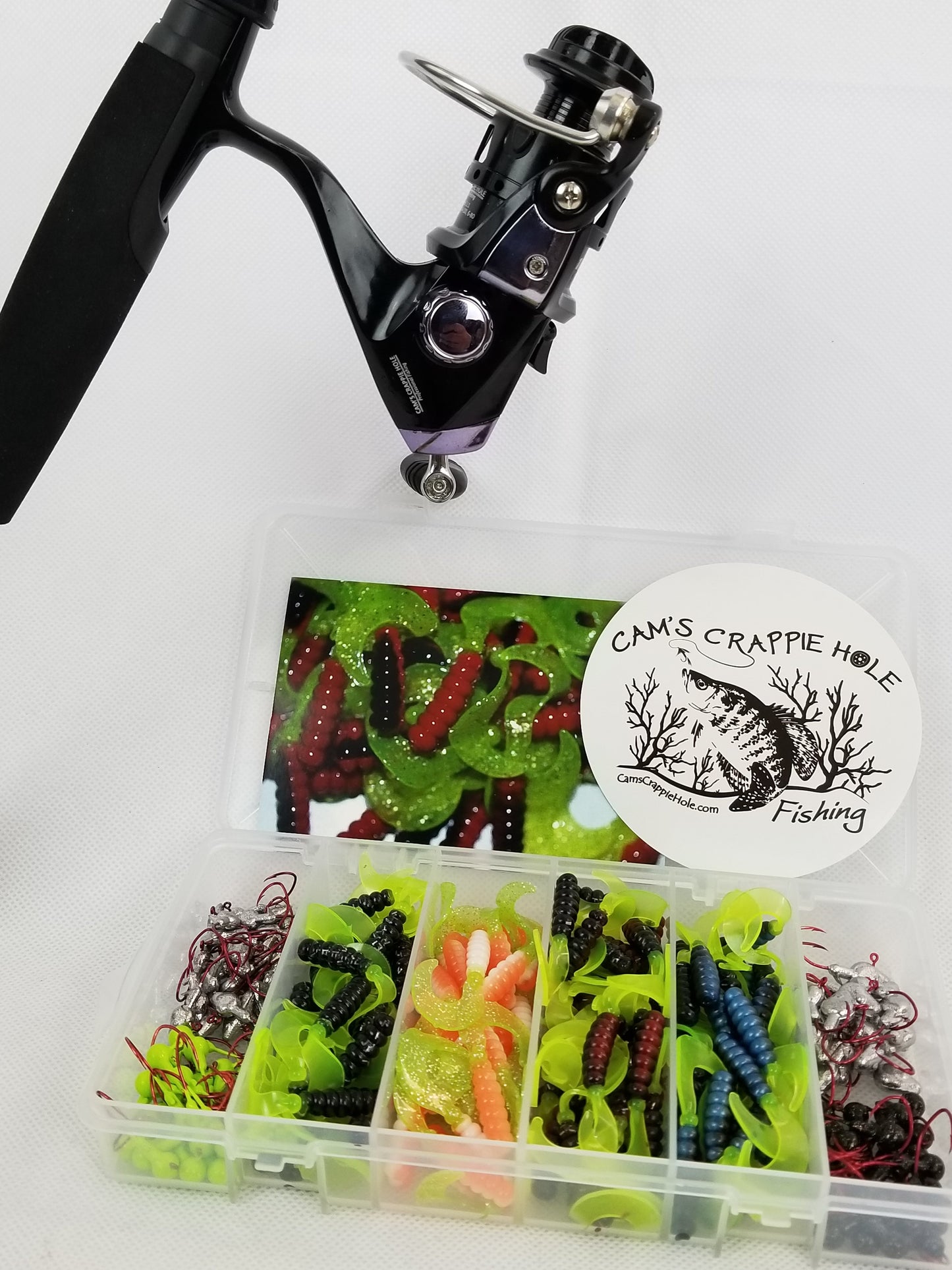 Cam's Complete 6'6" "Orange Poseidon" Titanium 10+1 (BB) Ball Bearing Reel Signature Series Curly Tail Combo  Special